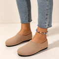 Round-toe lightweight and breathable mules