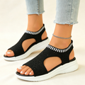 Women's Stylish Breathable Fly-Knit Platform Beach Sandals