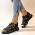 Women's Hollow Out Platform Slide Sandals