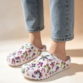 Women's EVA Closed Toe Butterfly Print Slide Sandals