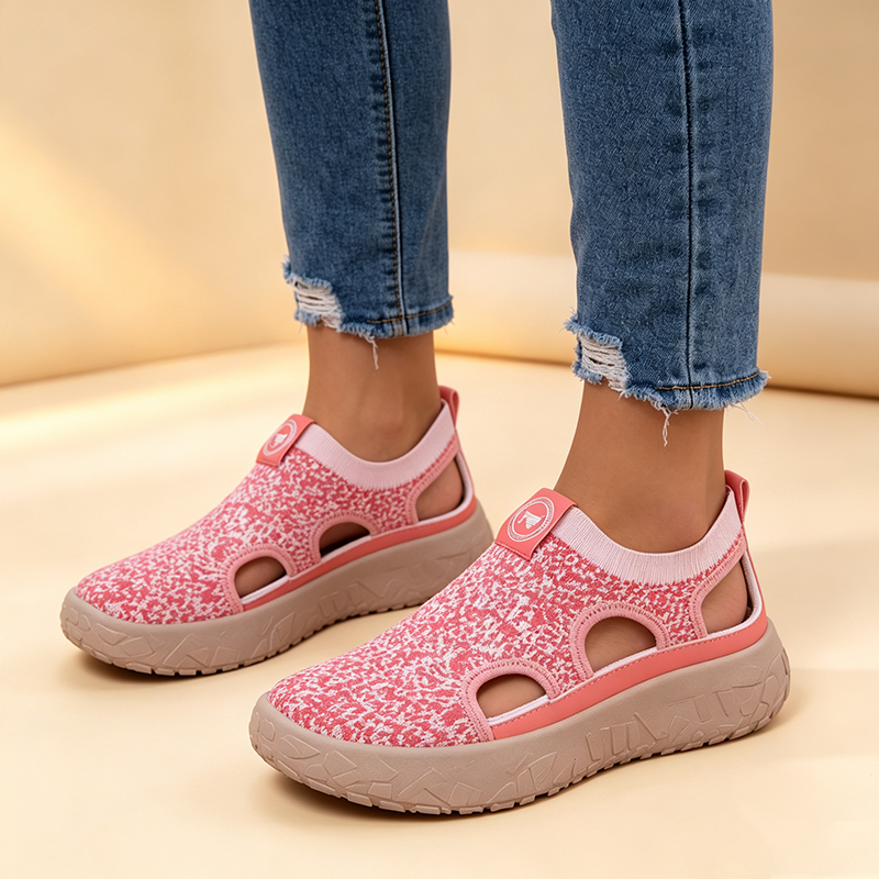 Women's Breathable Closed-Toe Slip-On Casual Shoes