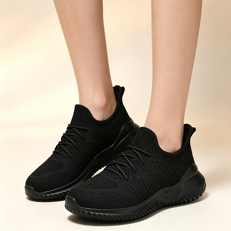 Men's Breathable Flyknit Soft-Soled Running Shoes