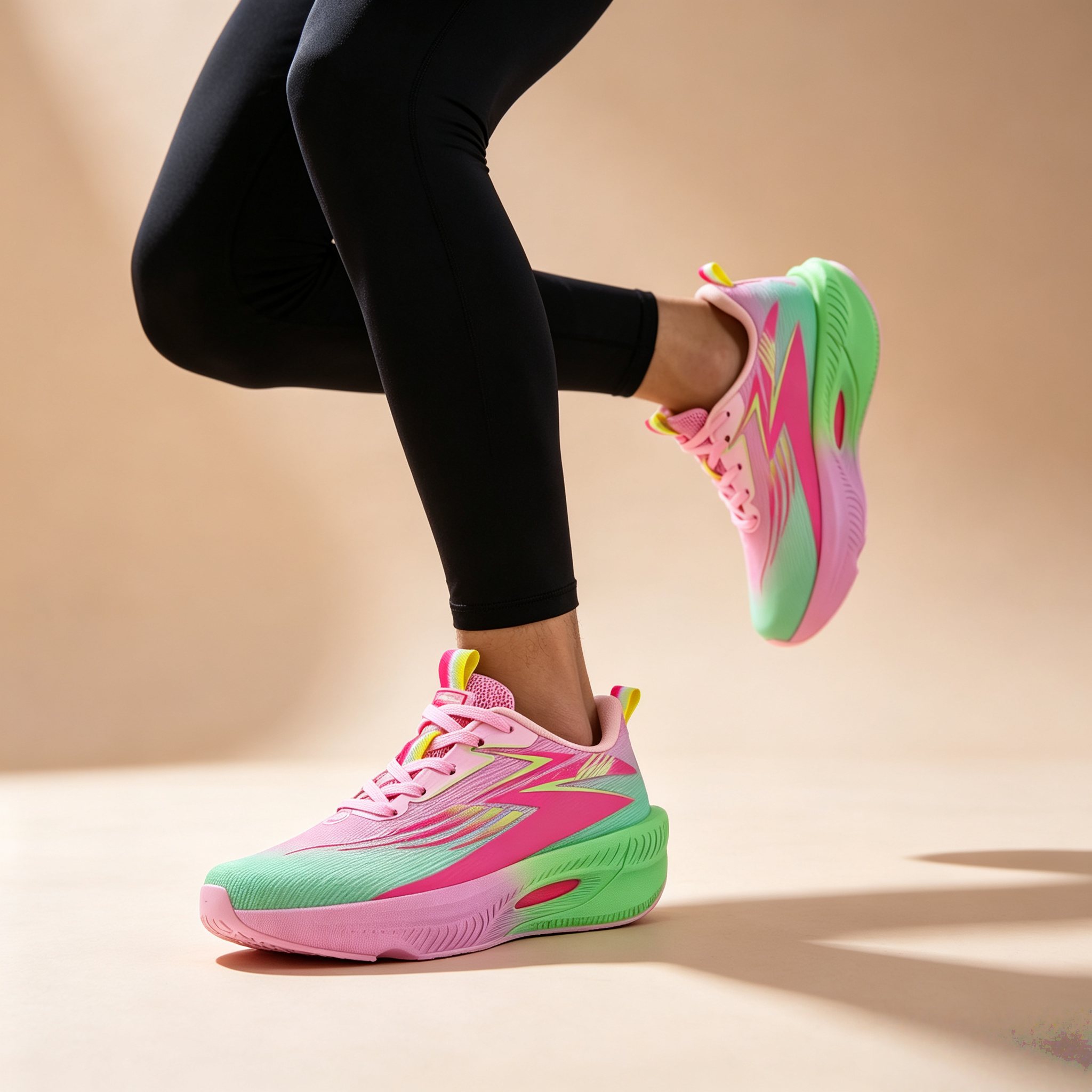 Breathable Gradient Shock-Absorbing Sports Shoes